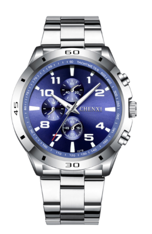 Montre Chenxi Fond Bleu